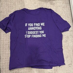 Purple Graphic T-Shirt
